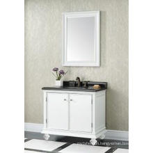 Wooden One Main Cabinet Mirrored Modern Bathroom Cabinet (JN-8819716B)